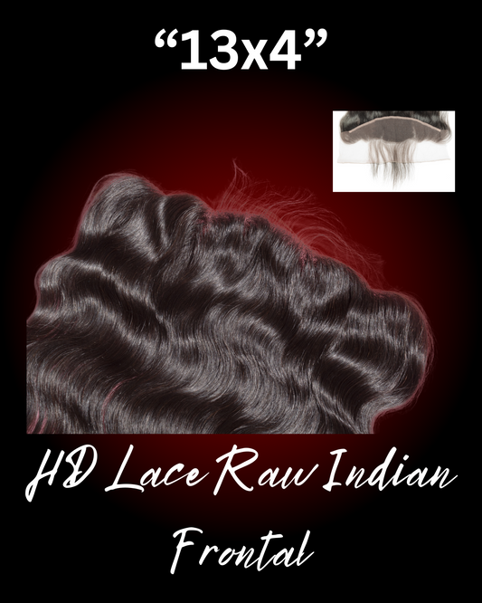 HD Lace Raw Indian Frontal 13x4"